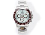 Rolex Daytona 904L Steel 40mm 4131 Movement Brown Ceramic Bezel Ice Blue Face Index Watch